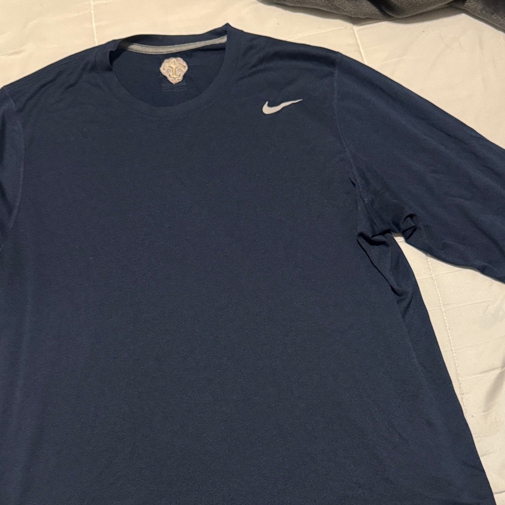 Nike Men's Deep Blue Long Sleeve Tee